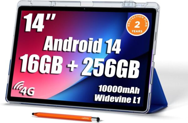 14 inch Large Screen Tablet, Android Tablet 16GB RAM 256GB 14 inch Large Screen Tablet, Android Tablet 16GB RAM 256GB R...