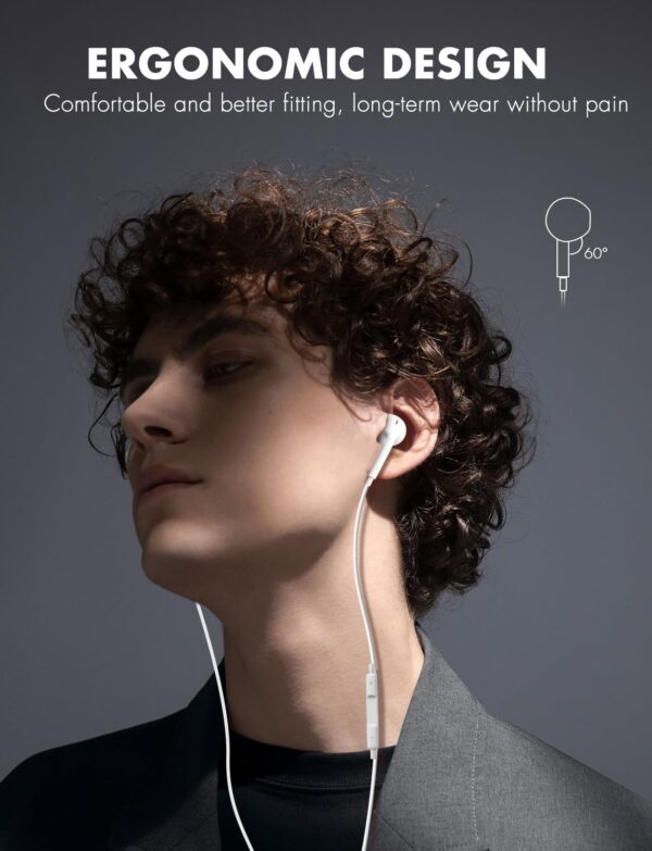 61gRa3XfqeL._AC_SL1500_.jpg Antool Wired Earbuds,【Ultra Clear Calls & no Noise】 Headphon...