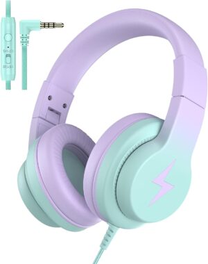 Kids Headphones, Wired Headphones for Kids Over Ear with Mic... Kids Headphones, Wired Headphones for Kids Over Ear with Mic...