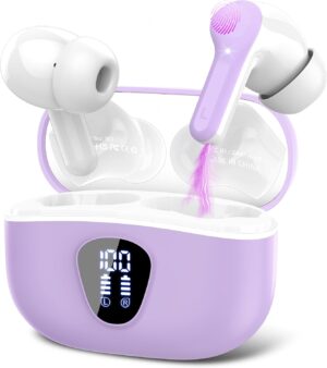 Wireless Earbuds, Bluetooth 5.4 Headphones HiFi Stereo, Blue... Wireless Earbuds, Bluetooth 5.4 Headphones HiFi Stereo, Blue...