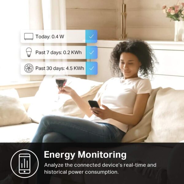 61lRCyW1uhL._SL1000_.jpg Kasa Smart Plug Mini with Energy Monitoring, Smart Home Wi-F...