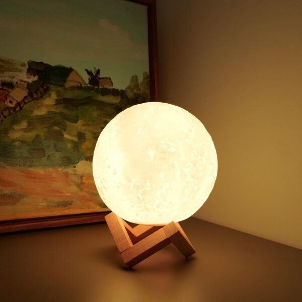 61lTKGDmDgL._AC_SL1500_.jpg LOGROTATE Moon Lamp, 16 Colors LED Night Light for Kids 3D P...