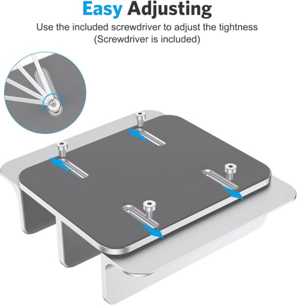 61lVoR55xL._AC_SL1500_.jpg OMOTON [Updated Dock Version Vertical Laptop Stand, Double D...