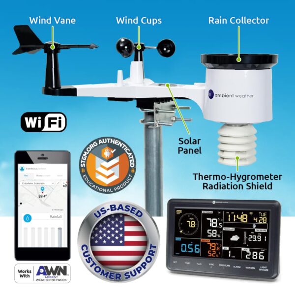 61lpcN4V1LL._SL1000_.jpg Ambient Weather WS-2902 WiFi Smart Weather Station