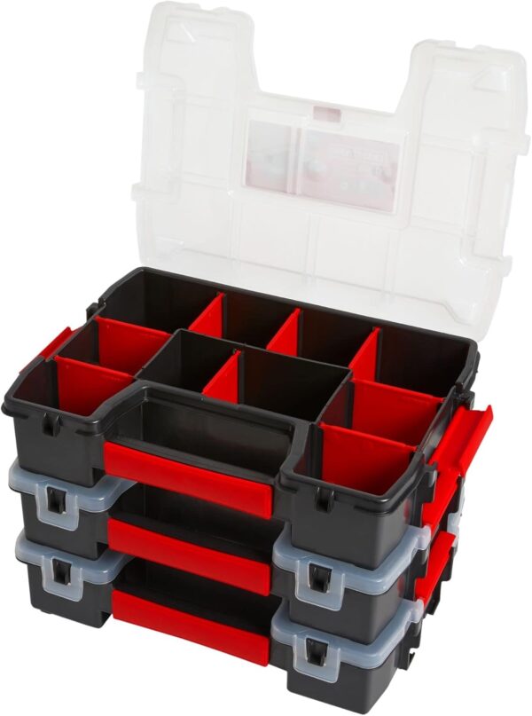 CRAFTSMAN Storage Organizer, Small Parts Organizer, 3-Packs ...