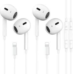 2 Packs-for iPhone Headphones Wired Earbuds/Earphones Nosie ... 2 Packs-for iPhone Headphones Wired Earbuds/Earphones Nosie ...