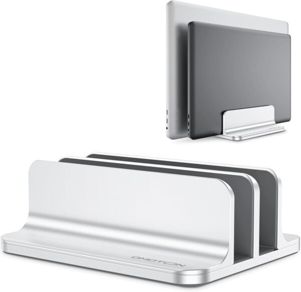 OMOTON [Updated Dock Version Vertical Laptop Stand, Double D... OMOTON [Updated Dock Version Vertical Laptop Stand, Double D...