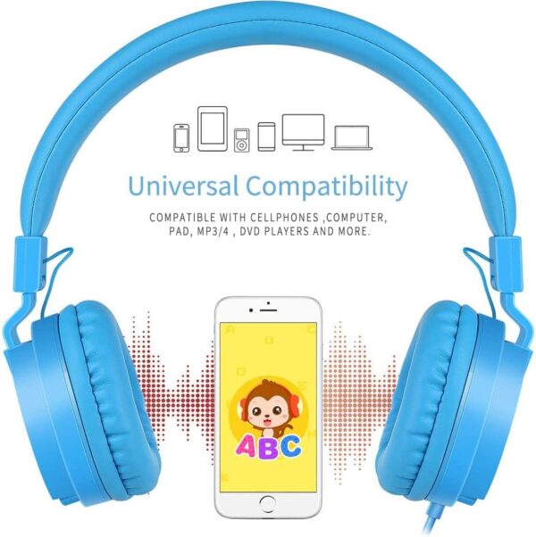 61pHdd-WP6L._AC_SL1108_.jpg Kids Headphones, Gorsun Lightweight Stereo Wired Children's ...