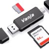 Vanja SD Card Reader, Micro USB to Micro SD Card Reader Adap...