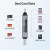 61rTHEOUZRL._AC_SL1500_.jpg acer SD Card Reader USB C, Dual Slots USB 3.0 Type C to Micr...