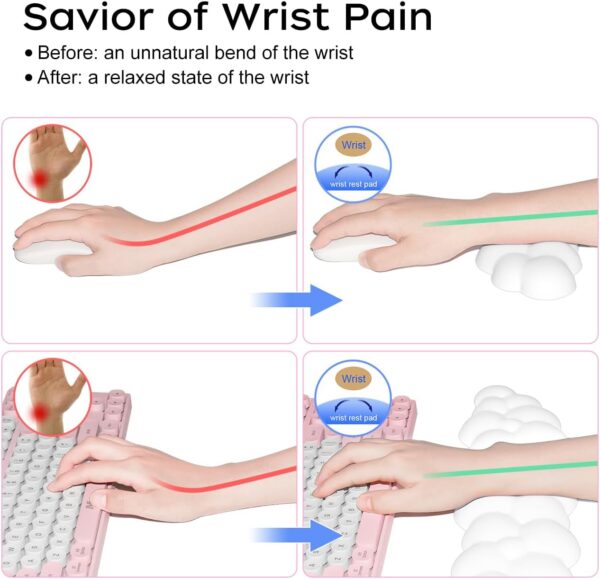 61rveGVwrAL._AC_SL1280_.jpg JIKIOU Upgrade Leather Cloud Keyboard Wrist Rest, Cloud Wris...