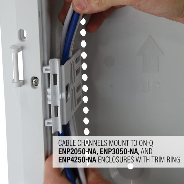 On-Q AC1050-EMK Mounting Plate, White/Red