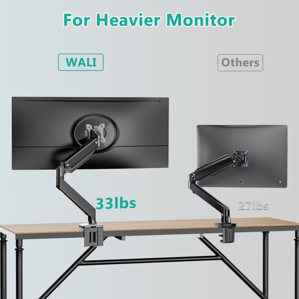 61su8lvADwL._AC_SL1500_.jpg WALI Ultrawide Monitor Arm for 13 to 35 Inch Heavy Duty Curv...