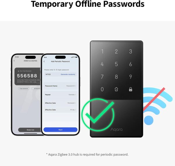 61tuL6cGPpL._AC_SL1500_.jpg Aqara Smart Lock U50, Keyless Entry Door Lock with Apple Hom...