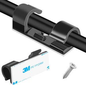 XHF 50pcs Medium Self Adhesive Cable Clips Black,Wire Clips ... XHF 50pcs Medium Self Adhesive Cable Clips Black,Wire Clips ...