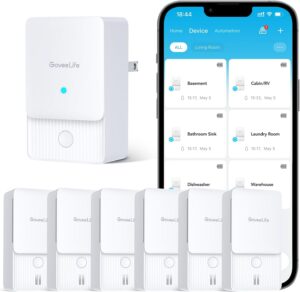 GoveeLife Water Leak Detector 2, LoRa Water Sensor Alarm Mon... GoveeLife Water Leak Detector 2, LoRa Water Sensor Alarm Mon...