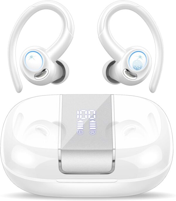 Headphones Wireless Earbuds Sport, Bluetooth 5.3 Over Ear Bu...