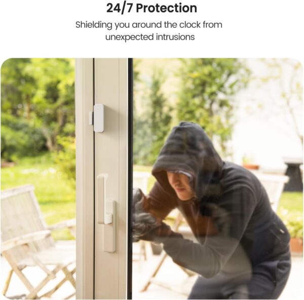 71-lFp5vuiL._AC_SL1500_.jpg TREATLIFE WiFi Smart Door Sensor, 2.4GHz Window Alarm Sensor...