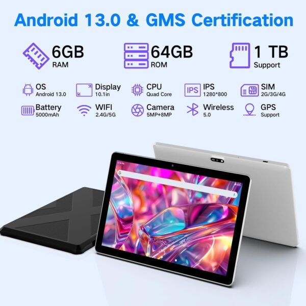 710U8b6MzuL._AC_SL1500_.jpg Android Tablet 10.1 inch, 2025 Cellular Tablets with SIM Car...