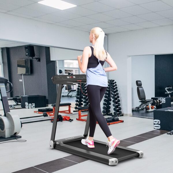 711B5WEzytL._AC_SL1500_.jpg GYMAX Folding Treadmill, Smart APP Control Running Machine, ...