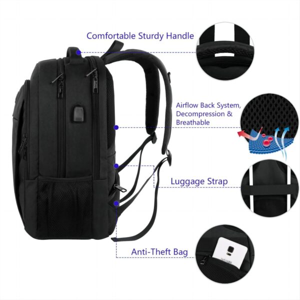 711z6850jzL._AC_SL1500_.jpg MATEIN Business Laptop Backpack, 15.6 Inch Travel Laptop Bag...