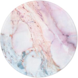 ITNRSIIET Marble Round Mouse Pad Pink Marble Customized Prem... ITNRSIIET Marble Round Mouse Pad Pink Marble Customized Prem...