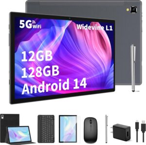 Android Tablet with Keyboard,10 inch Android 14 Tablets, 12G... Android Tablet with Keyboard,10 inch Android 14 Tablets, 12G...