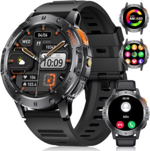 DREMAC Military Smart Watches for Men for Android/iPhone-1.4... DREMAC Military Smart Watches for Men for Android/iPhone-1.4...