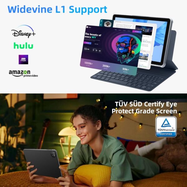 7137Gd2hXyL._AC_SL1500_.jpg Android 14 Tablet, 10-inch with Bluetooth 5.4, 12GB RAM + 12...