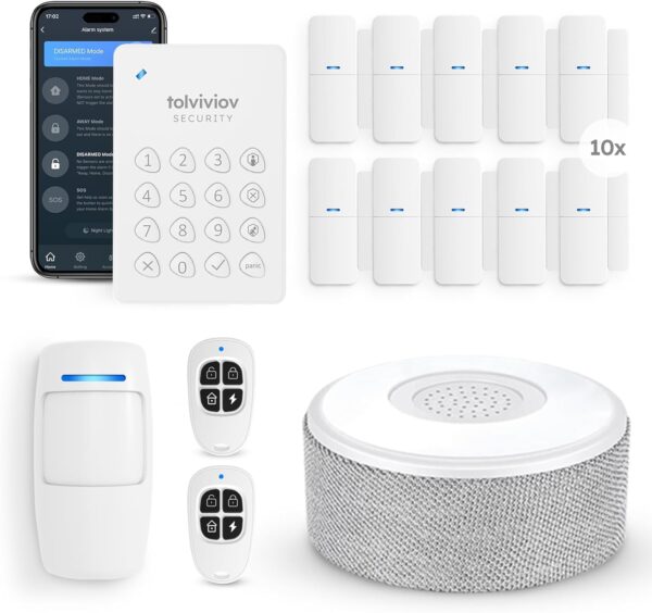 tolviviov Alarm System for Home Security, Door Alarm Systems... tolviviov Alarm System for Home Security, Door Alarm Systems...