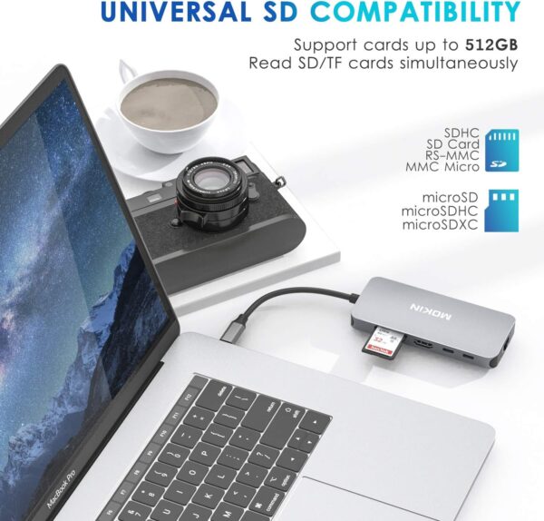 7148RRnFsEL._AC_SL1500_.jpg USB C Adapters for MacBook Pro/Air,Mac Dongle with 3 USB Por...