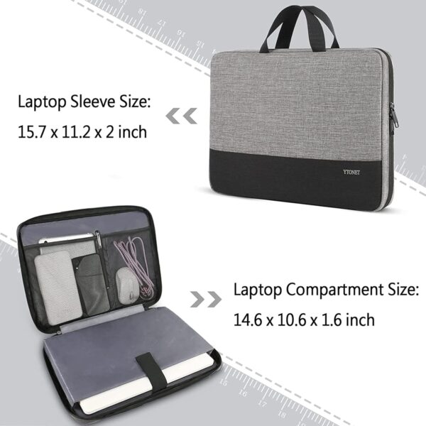 714ZKlkbkL._AC_SL1500_.jpg Ytonet Laptop Case, 15.6 inch TSA Laptop Sleeve Computer Bag...