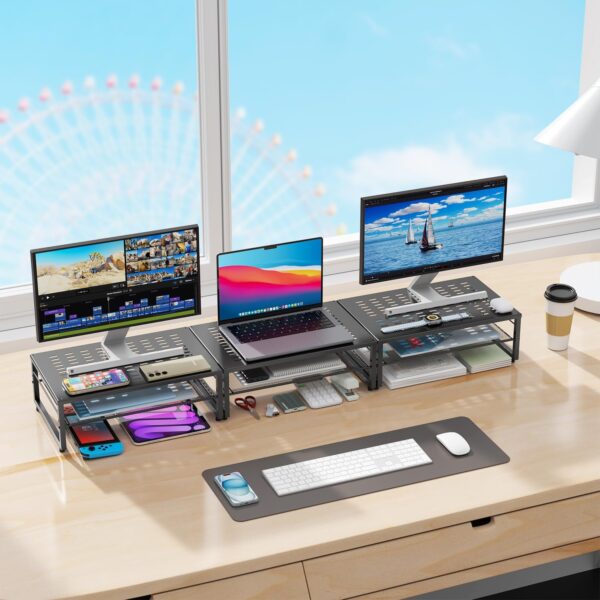 gianotter Desk Organizers and Accessories, 2-Tier Metal Moni...