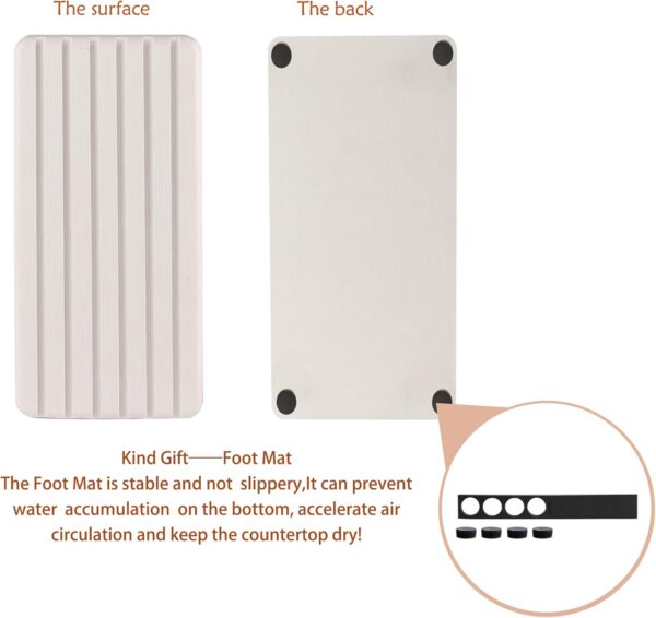 719sshRvzxL._AC_SL1500_.jpg 2 PCS Water Absorbent Diatomite Coasters Rectangle, Grooved ...