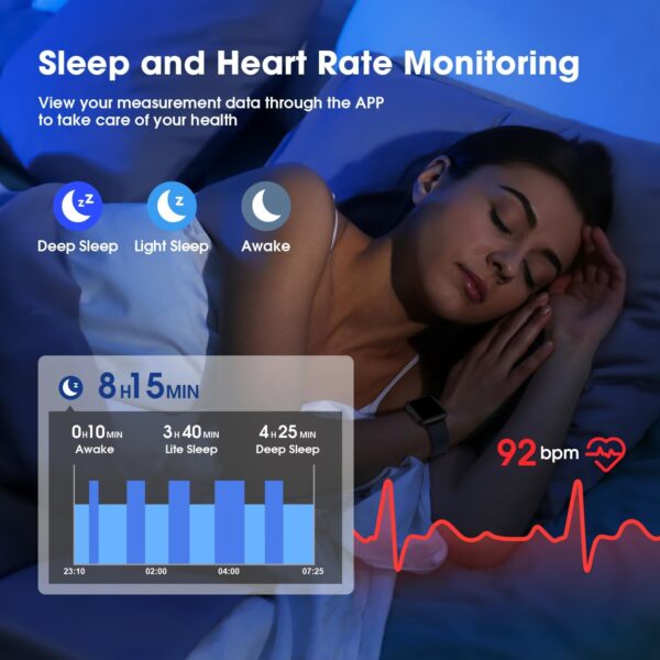 71AAaDaj9L._AC_SL1500_.jpg Fitness Tracker Watch with Heart Rate Monitor, Activity Trac...