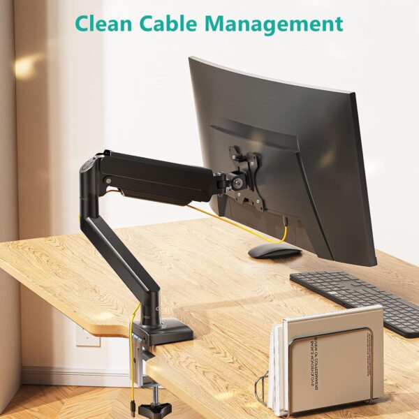 71BWA5XoI2L._AC_SL1500_.jpg WALI Single Monitor Mount, Gas Spring Monitor Arm for 17-34 ...