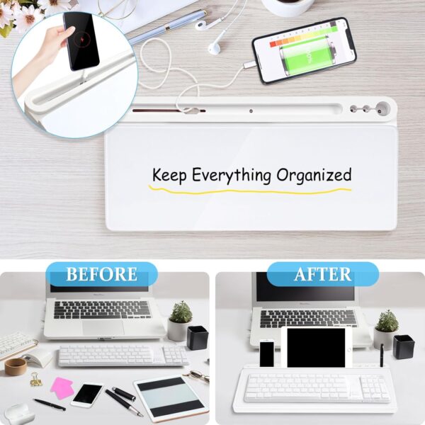 71BWDJzU3GL._AC_SL1500_.jpg DOLLAR BOSS Glass Desk Whiteboard Small Dry Erase Board Desk...
