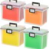 IRIS USA File Box WeatherPro Portable File Organizer Plastic... IRIS USA File Box WeatherPro Portable File Organizer Plastic...