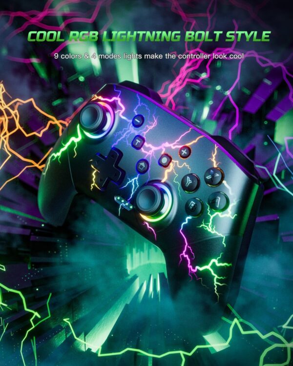 71EGlQkIIFL._AC_SL1500_.jpg VOYEE Switch Controllers Compatible with Switch/Lite/OLED/Wi...