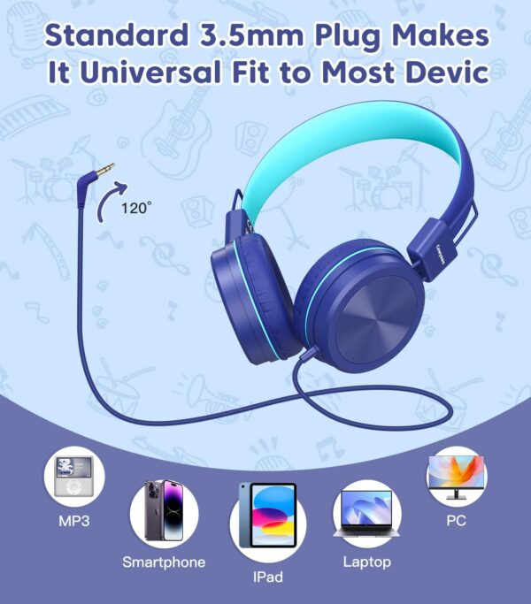 Kids Headphones, Toddler Headphones with Safe Volume Limiter...