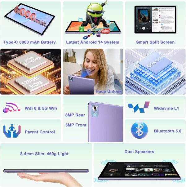 71F7UV0GN4L._AC_SL1500_.jpg 2025 Android 14 Tablet with Keyboard 20GB+128GB+1TB Expand, ...