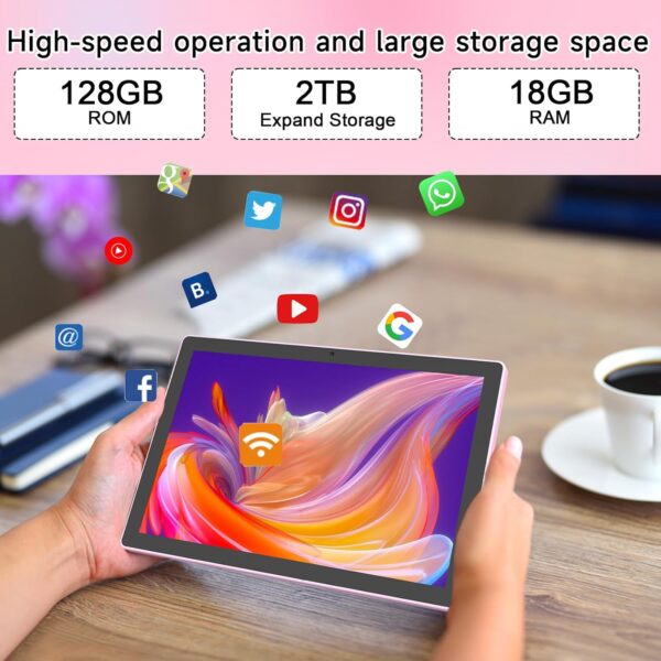 Tablet with Keyboard Android 15 Tablets 2 in 1 Tablet 18GB+1...