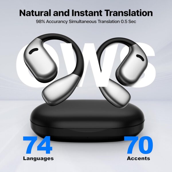 71HWtqz2PML._AC_SL1500_.jpg AI Language Translator Earbuds, OWS Real-Time 3-in-1 Transla...