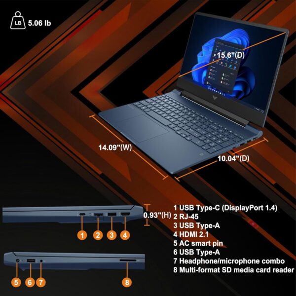 HP Victus 15.6" FHD 144Hz IPS Gaming Laptop, Intel 12th Gen ...