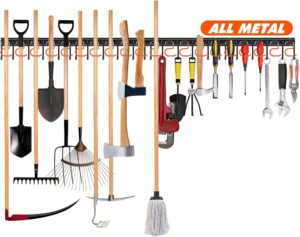 68'' All Metal Garden Tool Organizer Wall Mount Garage Organ... 68'' All Metal Garden Tool Organizer Wall Mount Garage Organ...