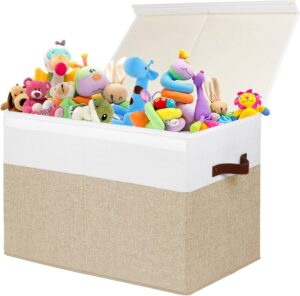 Large Toy Storage Box with Lid, Sturdy Toys Storage Chest Large Toy Storage Box with Lid, Sturdy Toys Storage Chest Bi...