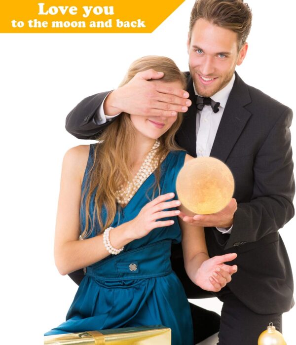 71JJ3EhW6vL._AC_SL1500_.jpg LOGROTATE Moon Lamp, 16 Colors LED Night Light for Kids 3D P...