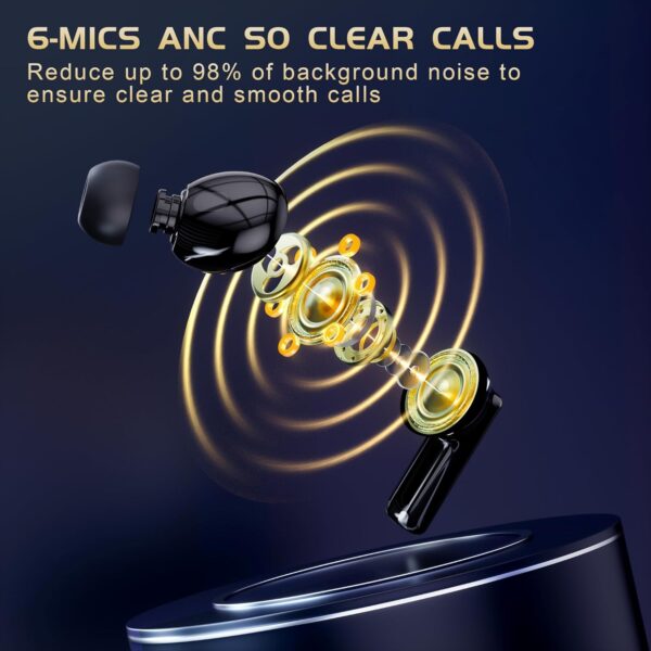 71JVR8oAnDL._AC_SL1500_.jpg IAMJOY Gaming Earbuds, 20ms Low Latency, Active Noise Cancel...