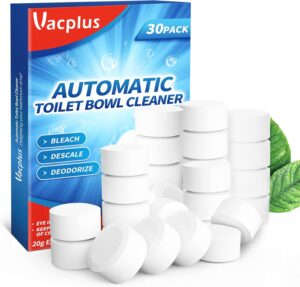 Vacplus Toilet Bowl Cleaner Tablets 30 PACK, Automatic Toile... Vacplus Toilet Bowl Cleaner Tablets 30 PACK, Automatic Toile...