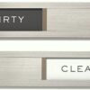 Dishwasher Magnet Clean Dirty Sign, Kubik Letters Premium St...